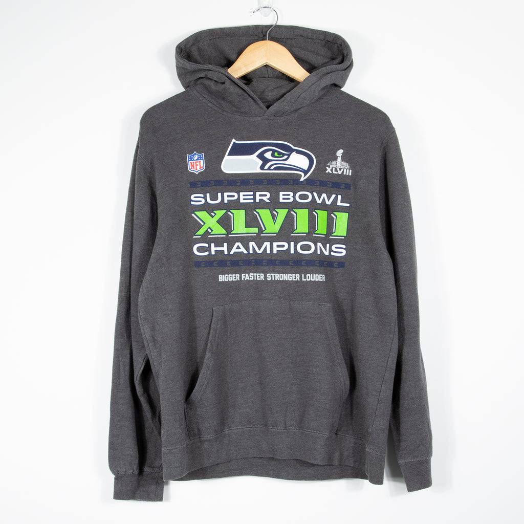 Seattle Seahawks Boys Hoodie XL Gray Super Bowl XLIX Conference Champions  READ