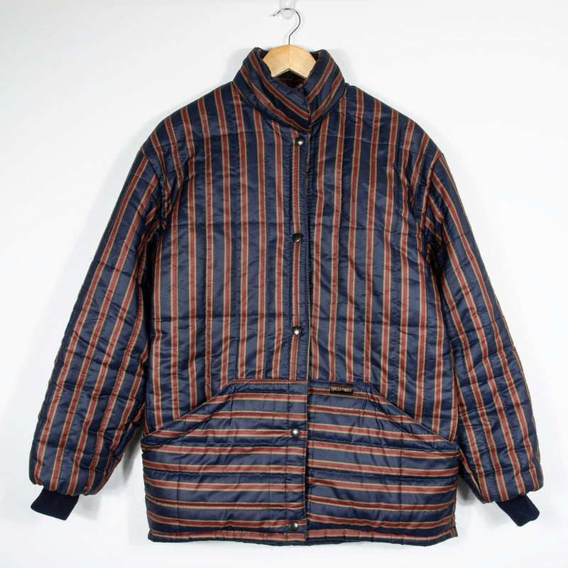 Striped Padded Coat - Medium