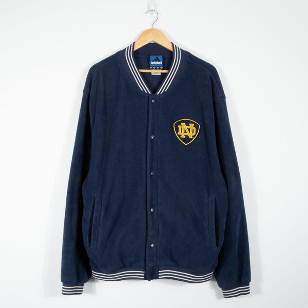 adidas Notre Dame Varsity Jacket - Navy - Large