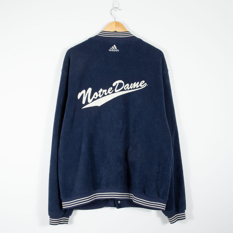 adidas Notre Dame Varsity Jacket Navy Large – Viaduct Vintage