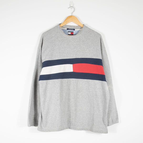 Tommy Jeans Hilfiger Sweatshirt - Grey - Medium