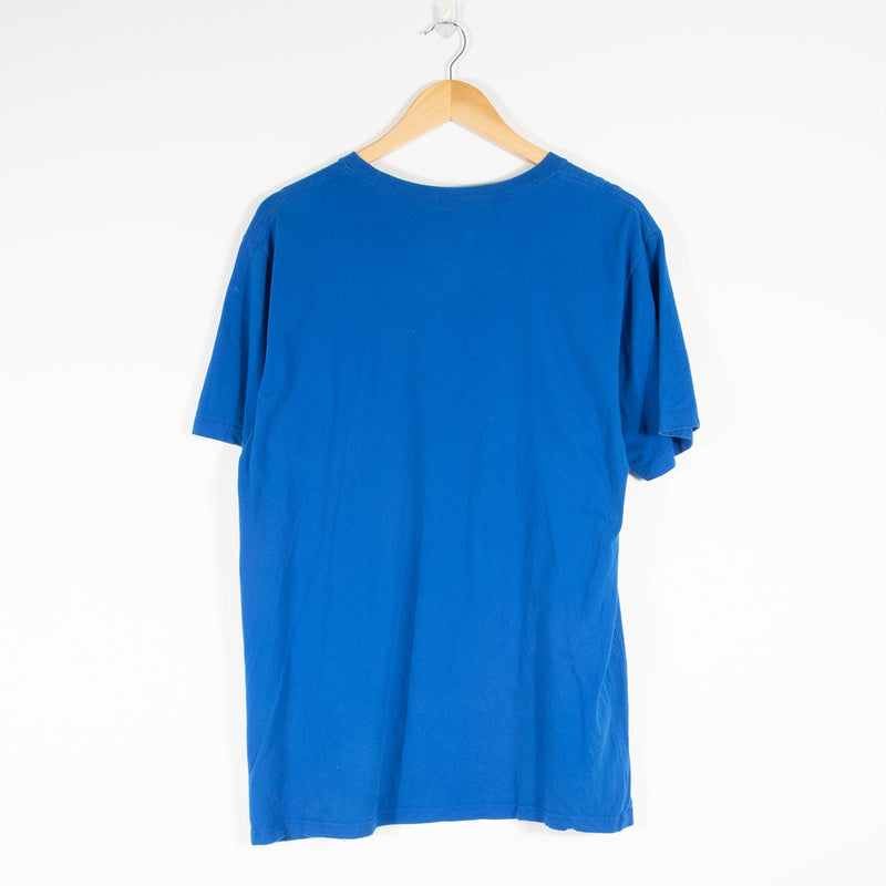 adidas Spellout T-Shirt - Blue - Large