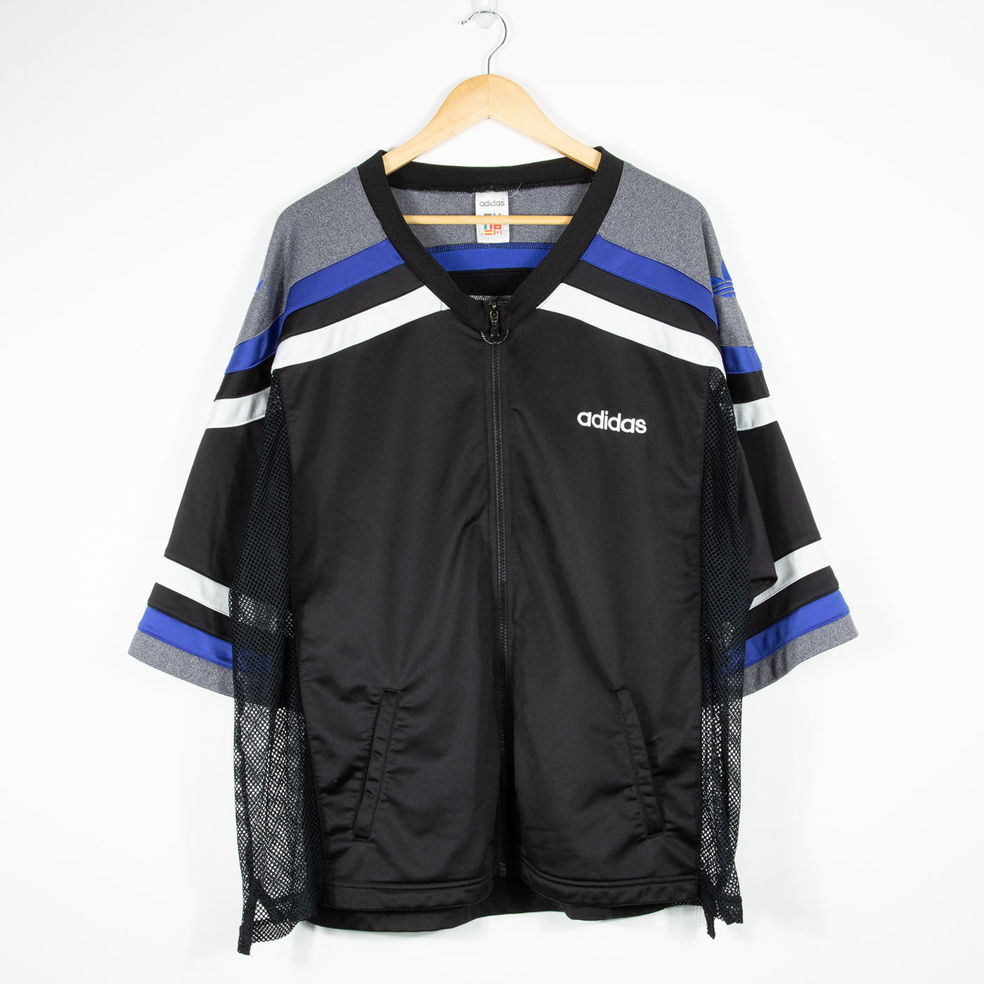 ジャケット・アウター 90's old adidas track short zip blouson Vintage 90s Adidas Short Sleeve Track Top Jacket MED Green