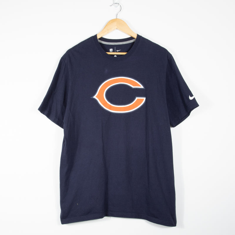 Nike Chicago Bears Logo T Shirt - Navy - Large