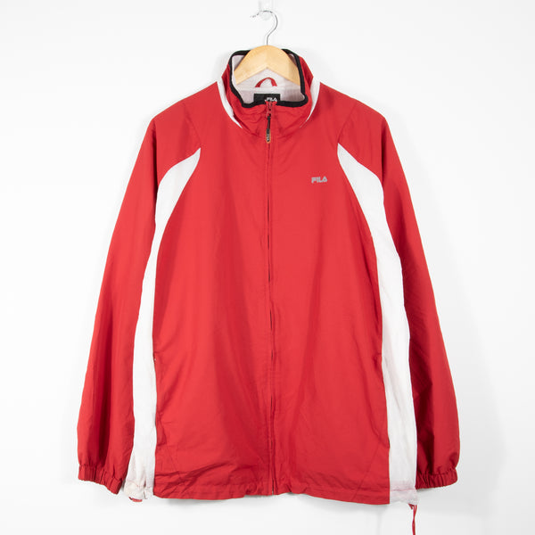 Fila Track Jacket - Red - Large - Front