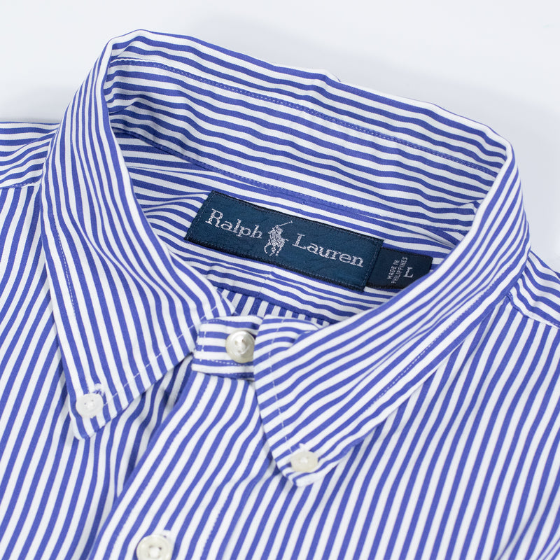 Ralph Lauren Striped Shirt - Blue - Large - Tags