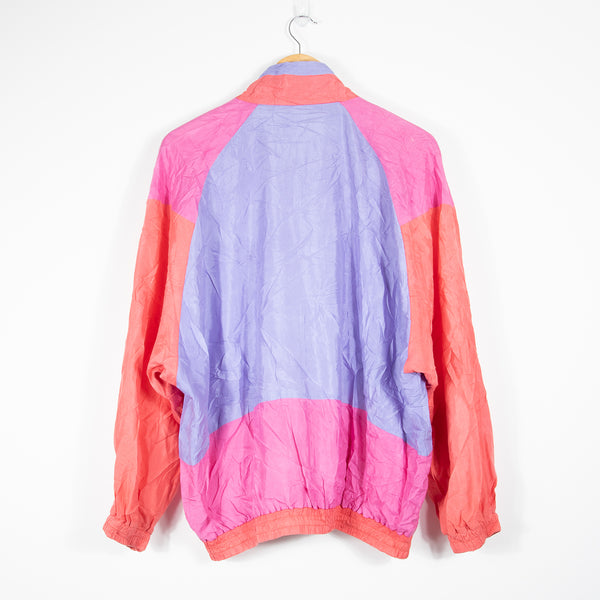 Crazy Print Track Jacket - Pink - Small - Back