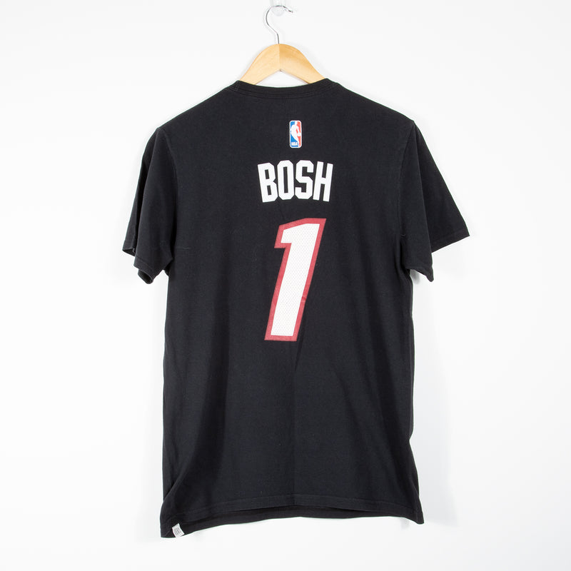adidas Miami Heat Chris Bosh T-Shirt - Black - Medium - Back