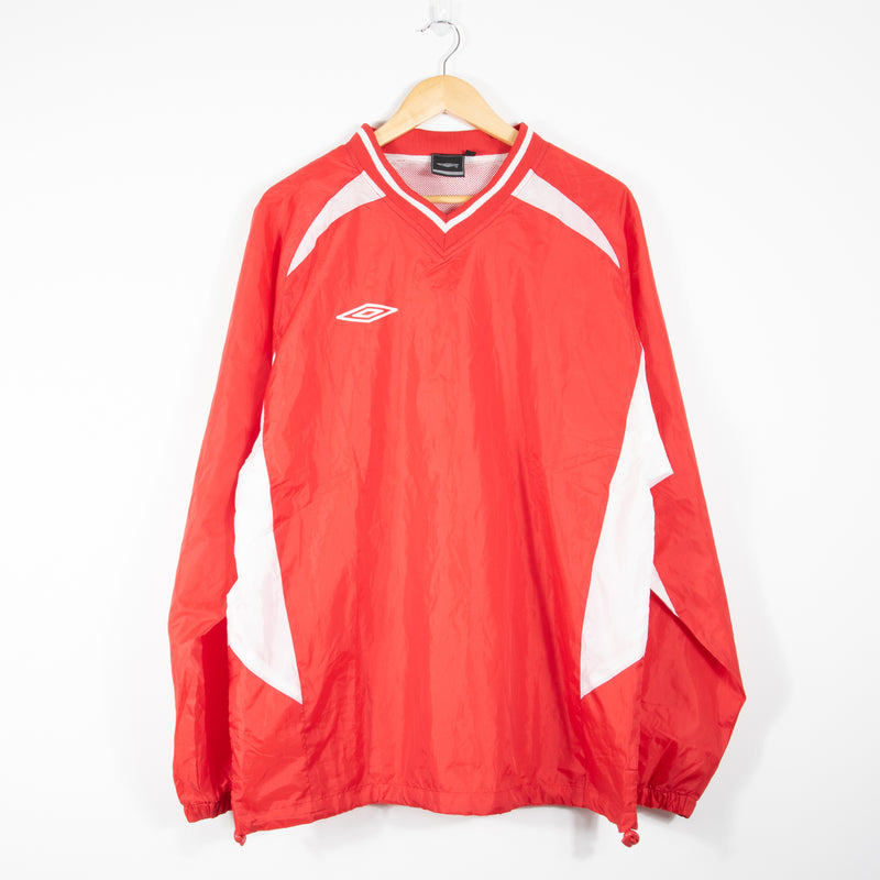 Umbro Pullover Jacket - Red - X-Large - Front