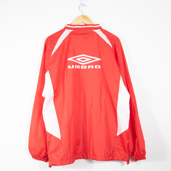 Umbro Pullover Jacket - Red - X-Large - Back