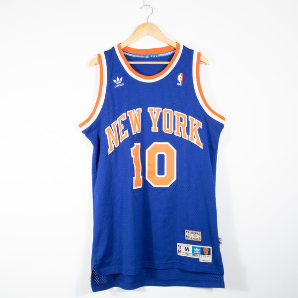 adidas Originals New York Knicks Jersey "Walt Frazier" - Blue - Medium - Front