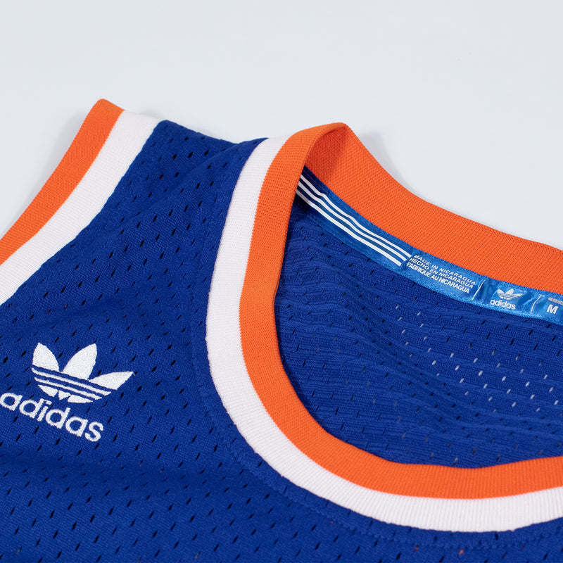 adidas Originals New York Knicks Jersey "Walt Frazier" - Blue - Medium - trefoil