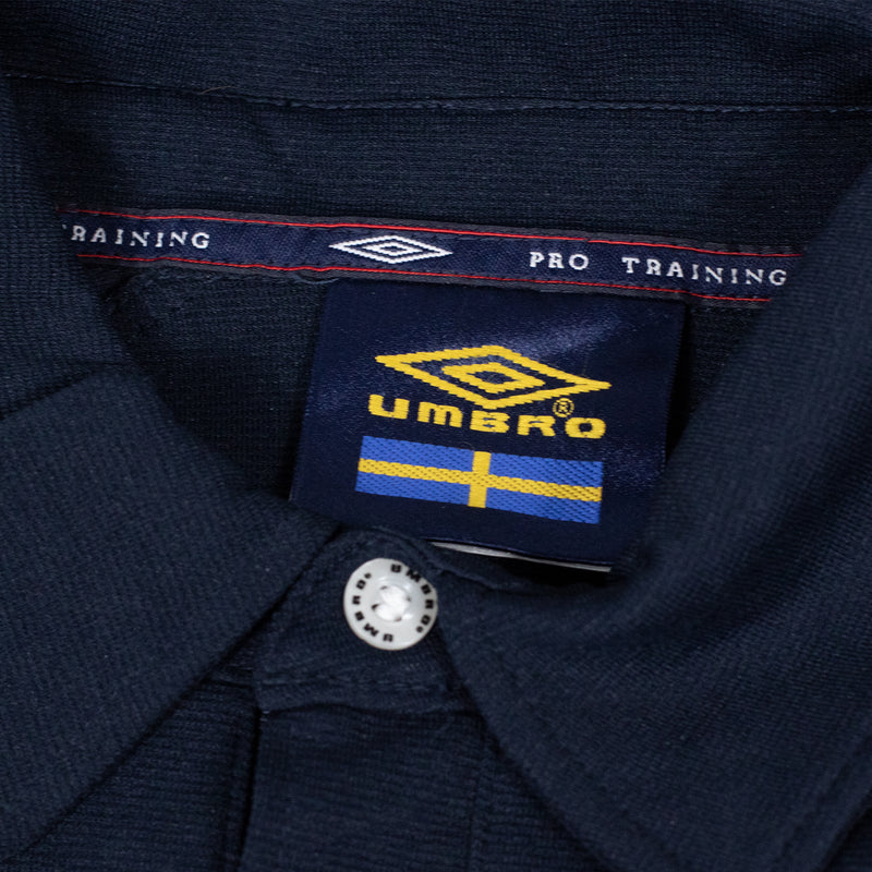 Umbro Sweden Football Polo Shirt - Navy - Tags
