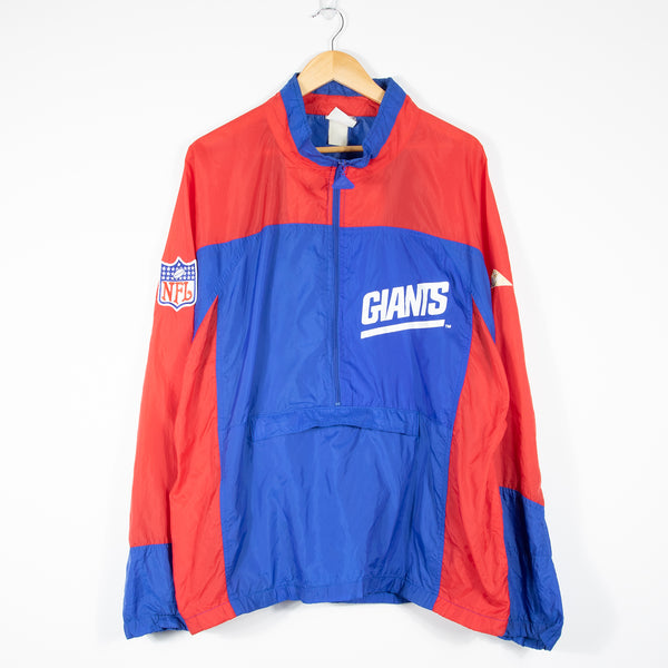 Apex One New York Giants Track Jacket - Blue/Red - Front