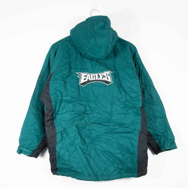 Reebok Philadelphia Eagles Coat - Green - Back