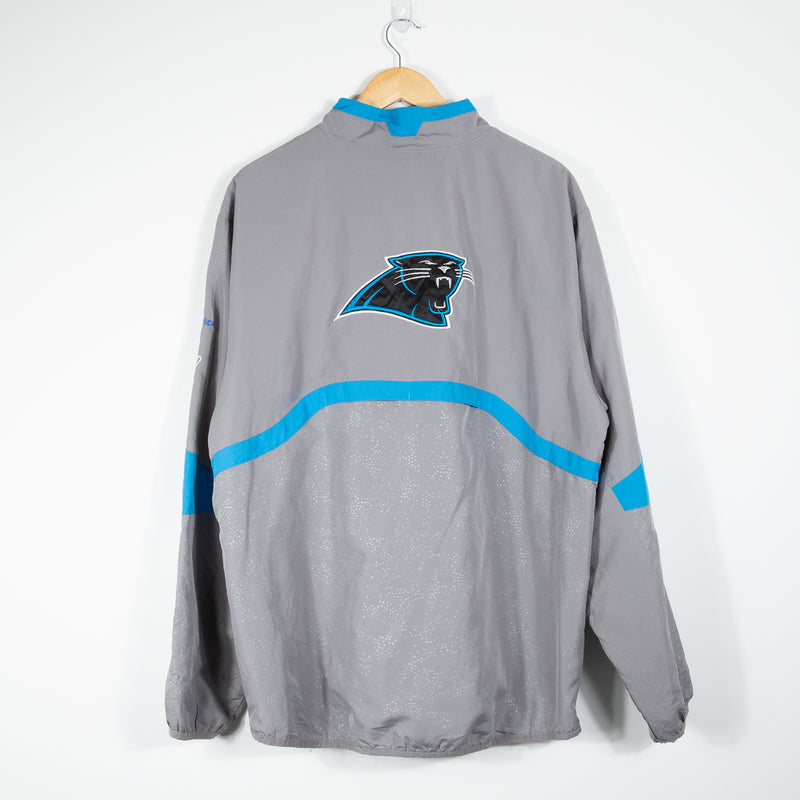 Reebok Carolina Panthers Track Jacket - Grey - Large - Back