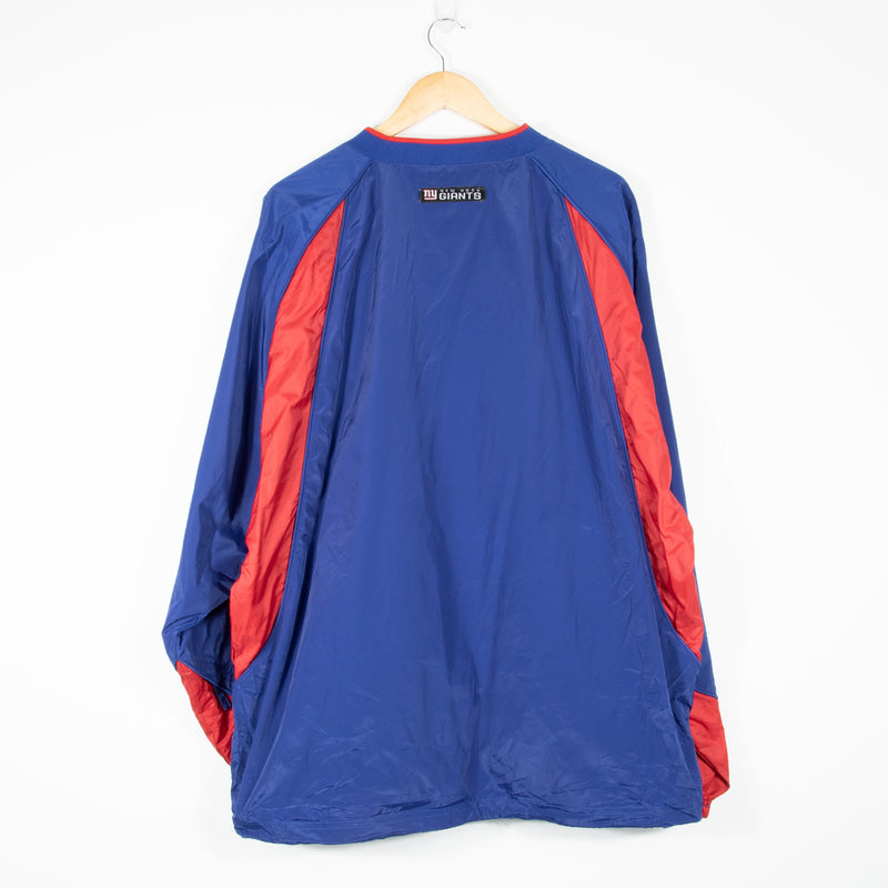 Reebok New York Giants Pullover Jacket - Blue - Back