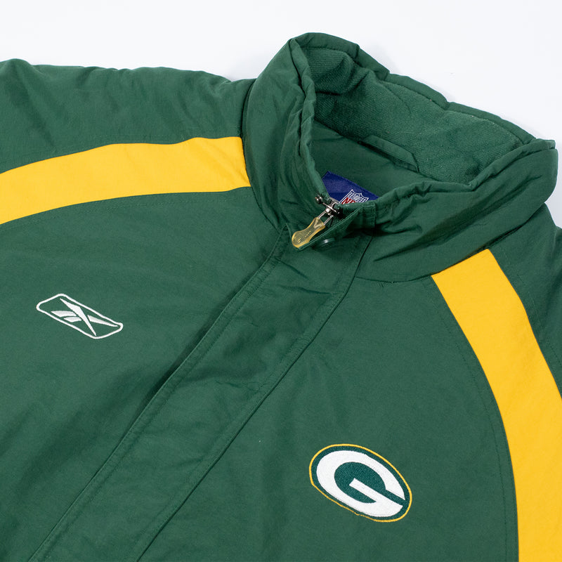 Reebok Green Bay Packers Coat - Green - Logo 1