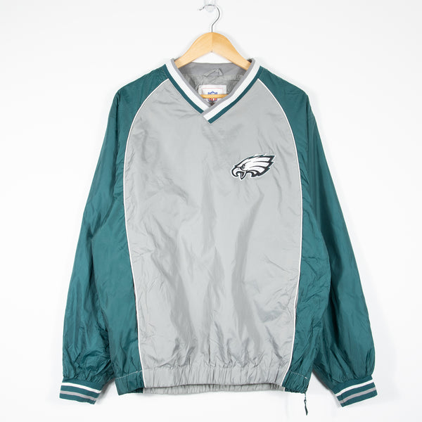 Philadelphia Eagles Pullover Jacket - Grey/Green - Front