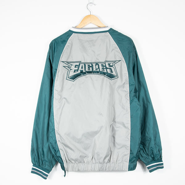 Philadelphia Eagles Pullover Jacket - Grey/Green - Back