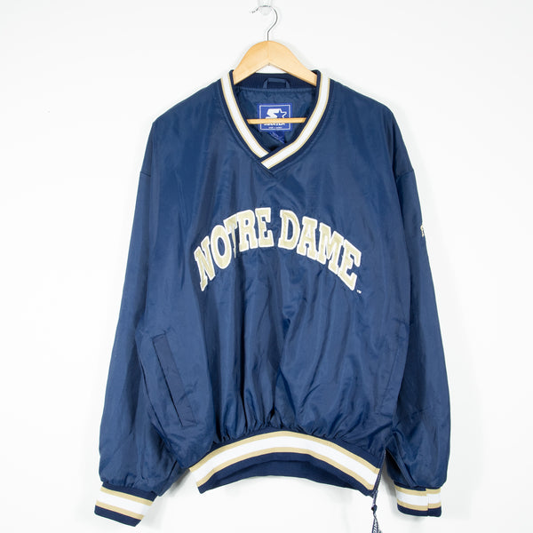 Starter Notre Dame Pullover Jacket - Navy - Front