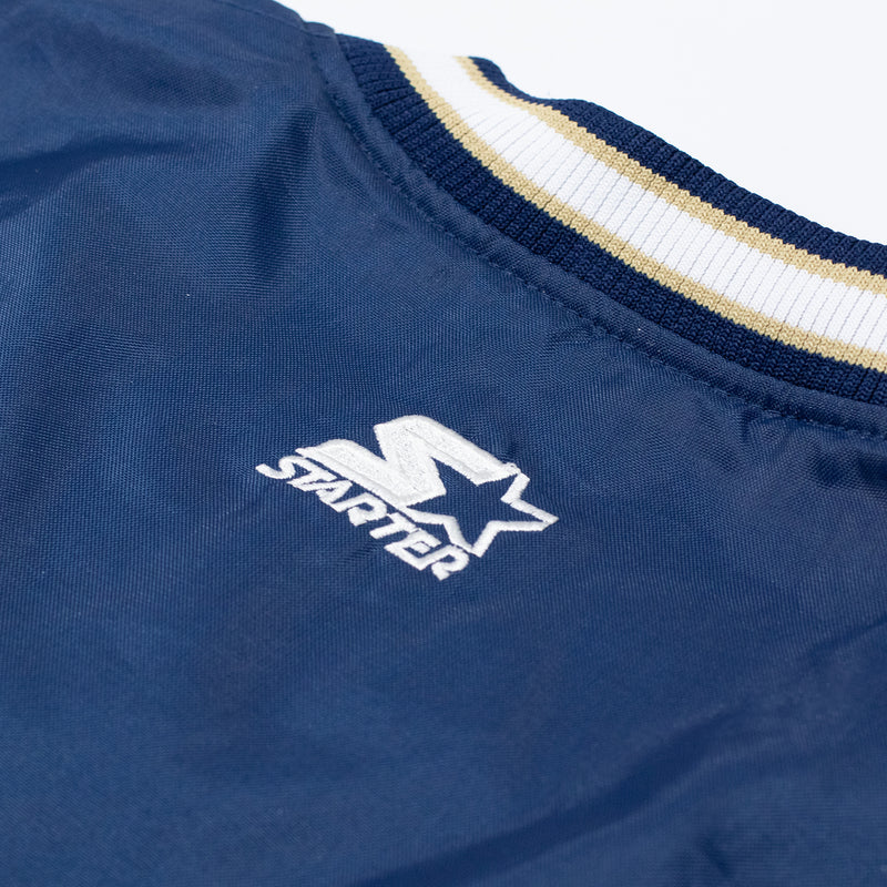 Starter Notre Dame Pullover Jacket - Navy - Starter logo