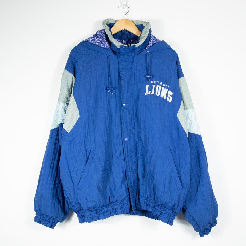 Starter Detroit Lions Padded Jacket - Blue - Large