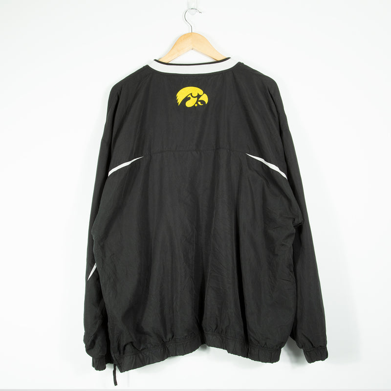 Starter Iowa Hawkeyes Pullover Jacket - Black - Large