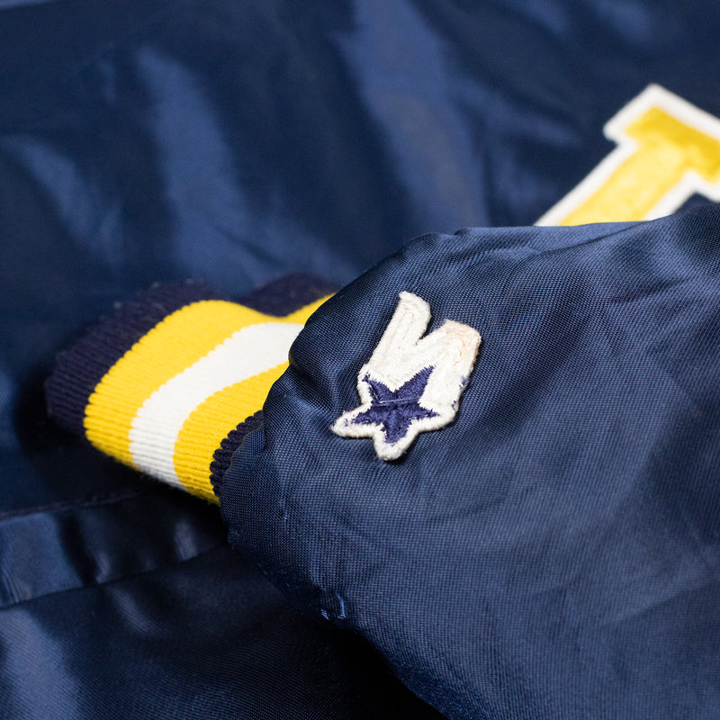 Starter Notre Dame Varsity Jacket - Navy - Medium - Logo 2