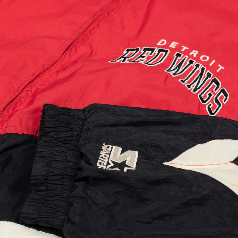 Starter Detroit Red Wings Track Jacket - Black/Red - Large - Logo 1