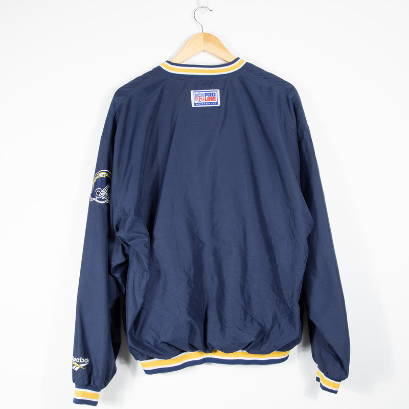 Reebok San Diego Chargers Pullover Jacket - Navy - Large