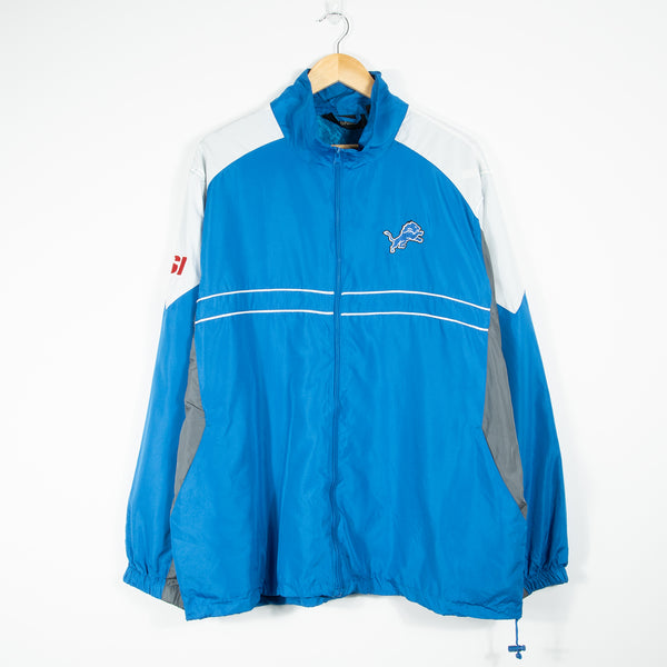 Detroit Lions Track Jacket - Blue - X-Large