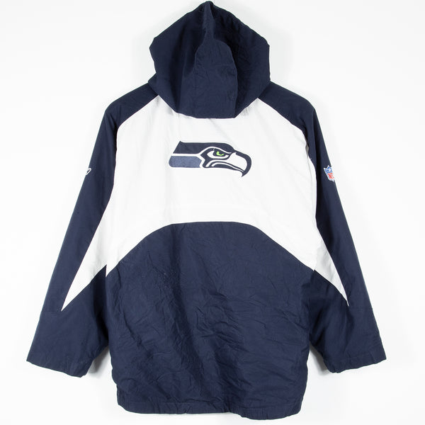 Reebok Seattle Seahawks Coat - Navy - Small