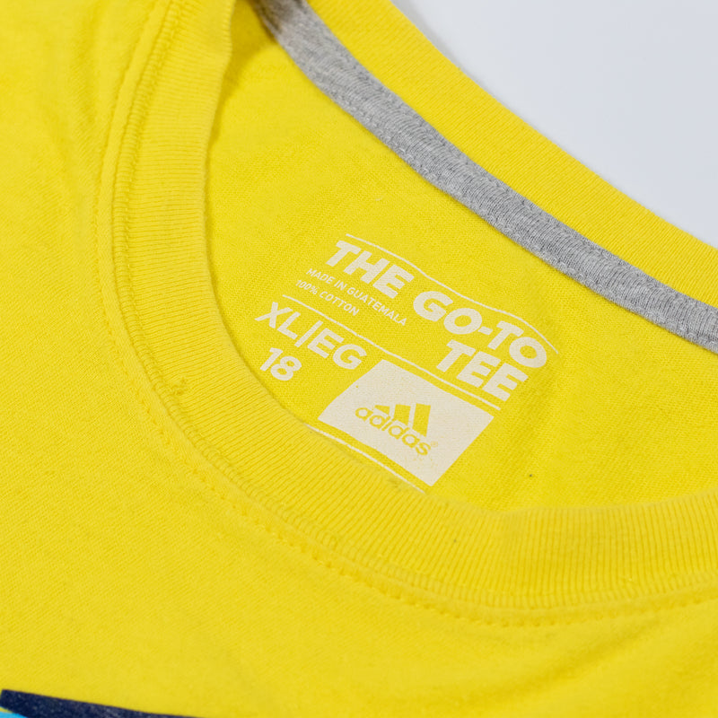 adidas T-Shirt - Yellow - Medium