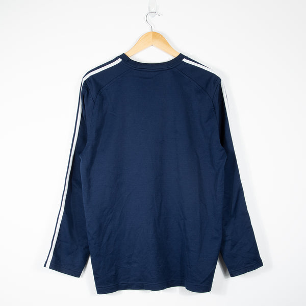 adidas Long Sleeve T-Shirt - Navy - Medium