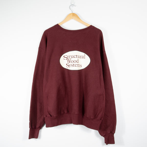 Champion Structural Wood Systems Sweatshirt - Burgundy - X-Large