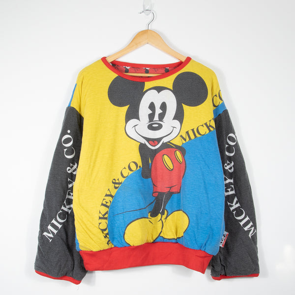 Walt Disney Mickey Mouse Sweatshirt - Yellow - Medium