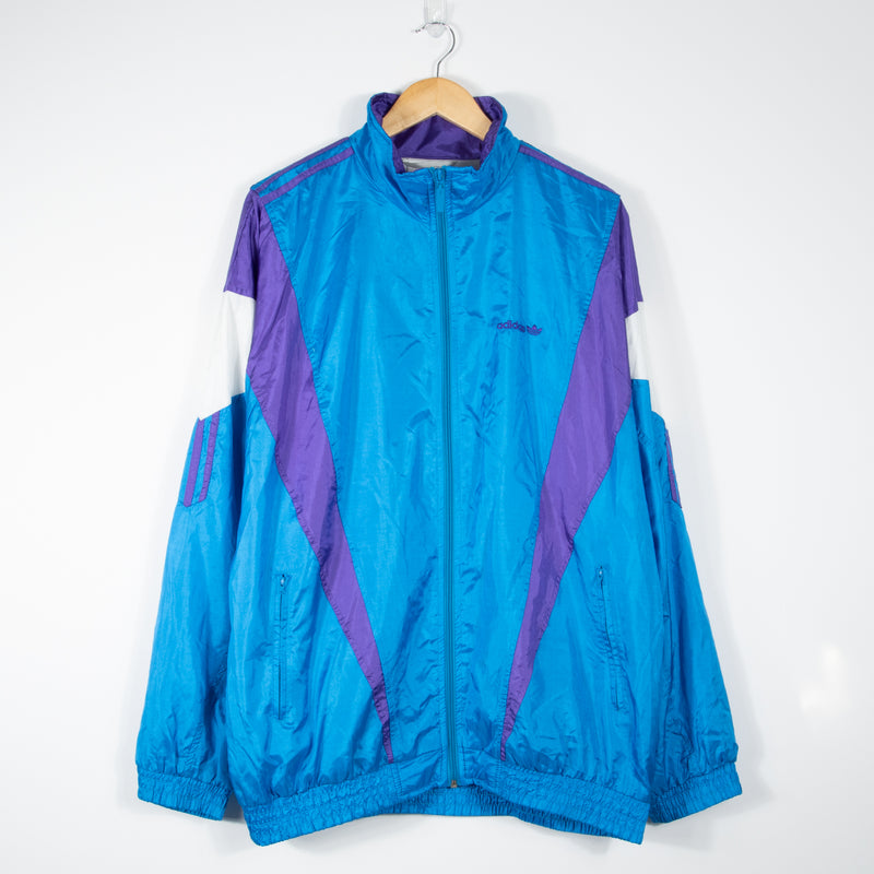 adidas Track Jacket - Blue - Large