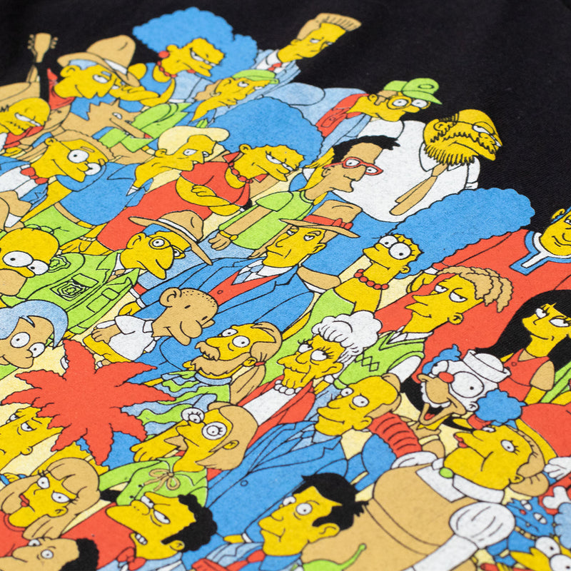 The Simpsons All Characters T Shirt - Black - XX-Large