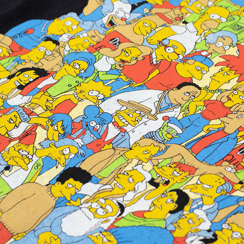 The Simpsons All Characters T Shirt - Black - XX-Large