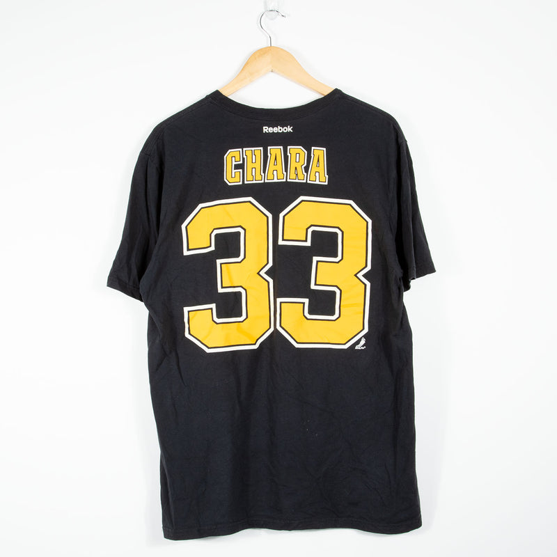 Reebok Boston Bruins Chara T-Shirt - Black - Large