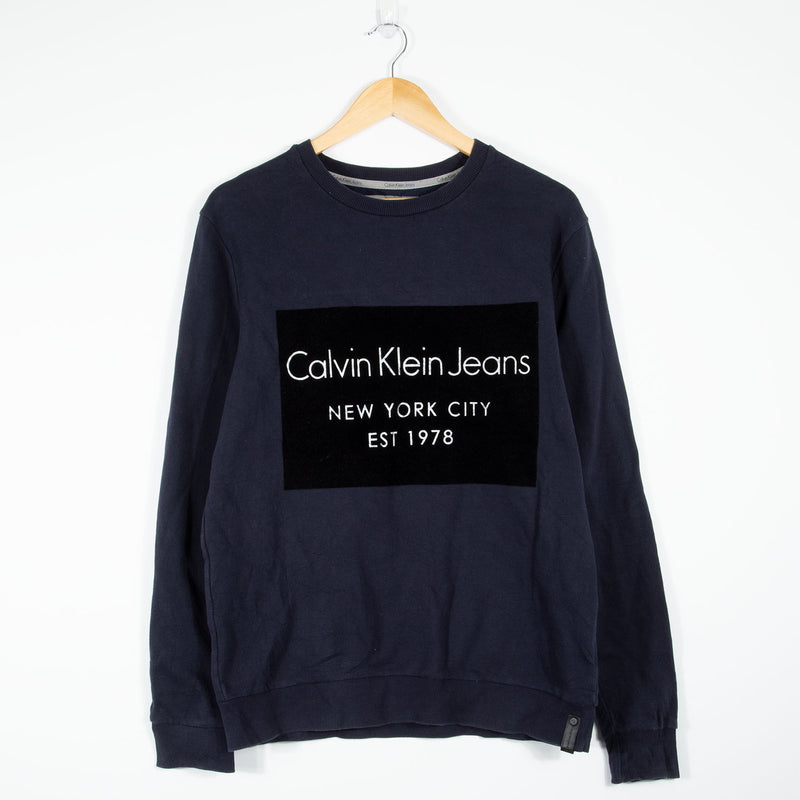 Calvin Klein Sweatshirt - Navy - Medium