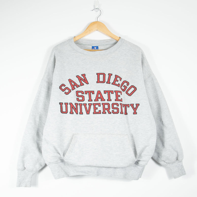 Champion 80s San Diego State Sweatshirt - Grey - Medium