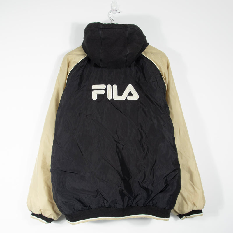 Fila Hooded Jacket - Beige/Black - Medium