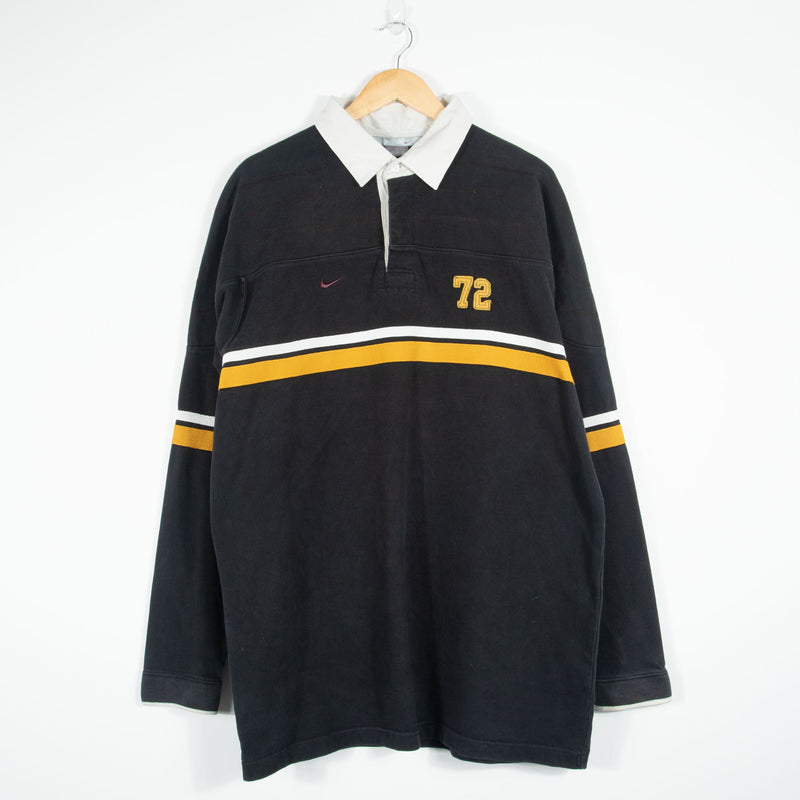 Nike Rugby 72 Polo Shirt - Black - Large