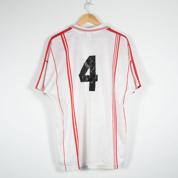 Umbro "Made In USA" 90s Football Jersey - White/Red - X-Large