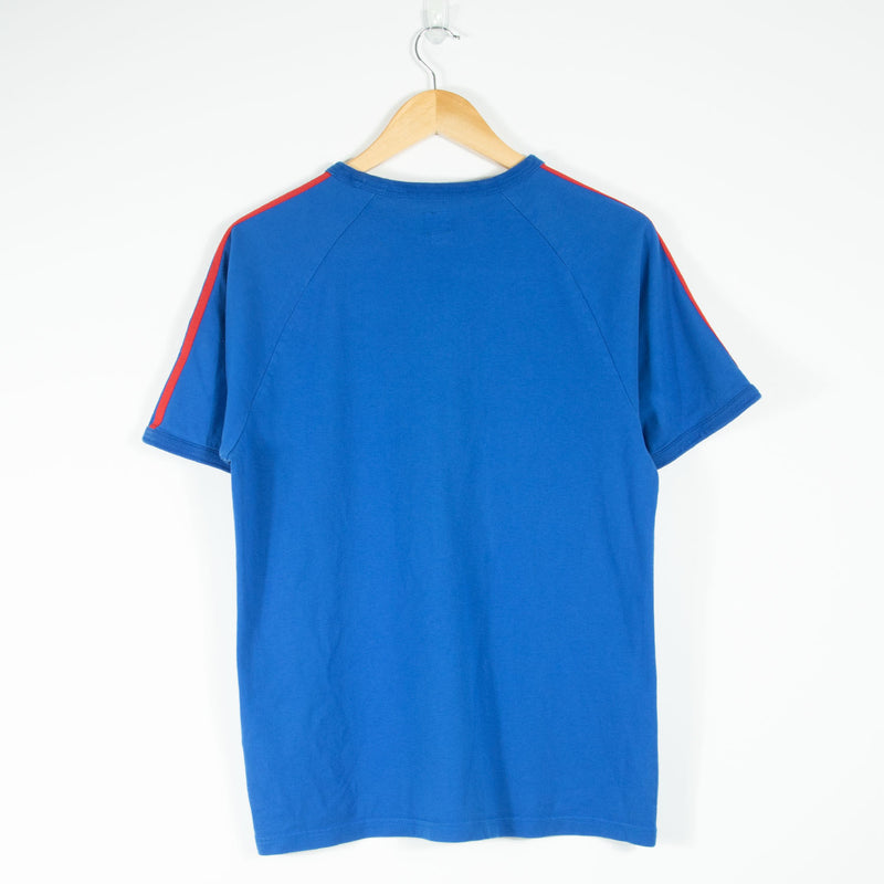 adidas Originals California T-Shirt - Blue/Red - Medium