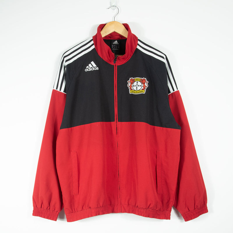 adidas Bayer 04 Leverkusen Track Jacket - Black/Red - Large