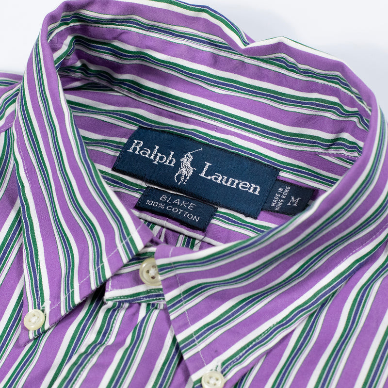 Ralph Lauren Striped Shirt - Purple - Medium