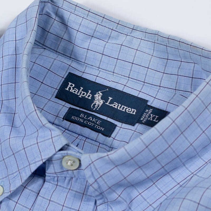Ralph Lauren Check Shirt - Blue - X-Large